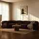 Bondi Large Left Hand L Shape Sofa - Cappuccino - DUSK