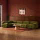 Bondi Large Left Hand L Shape Sofa - Rich Green - DUSK