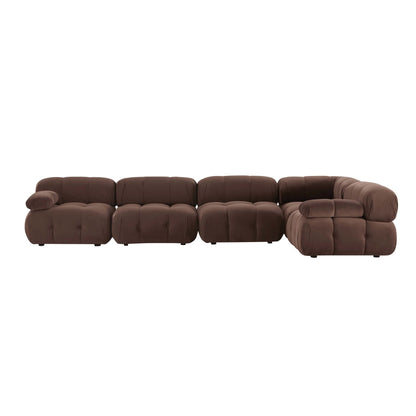Bondi Large Right Hand L Shape Sofa - Cappuccino - DUSK
