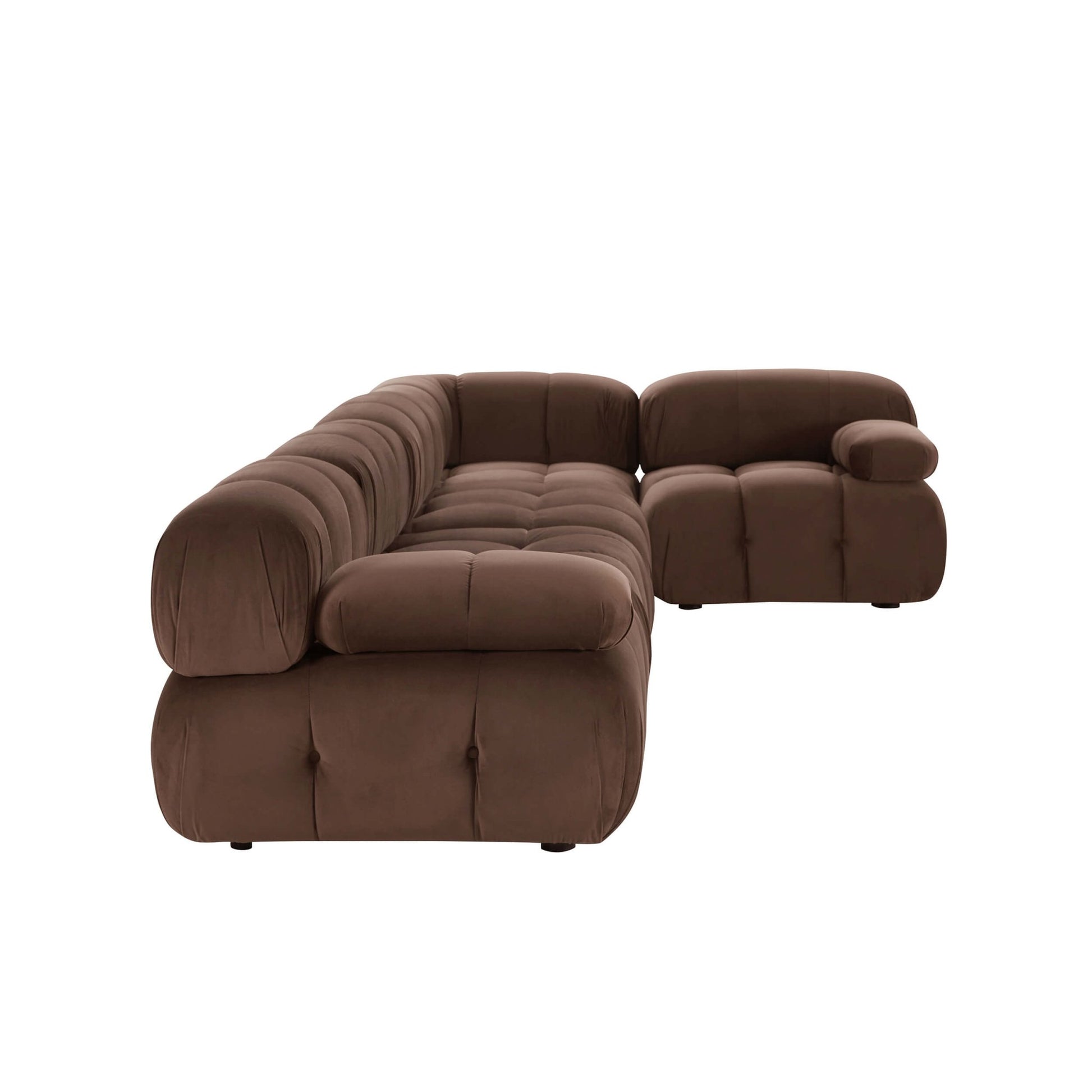 Bondi Large Right Hand L Shape Sofa - Cappuccino - DUSK