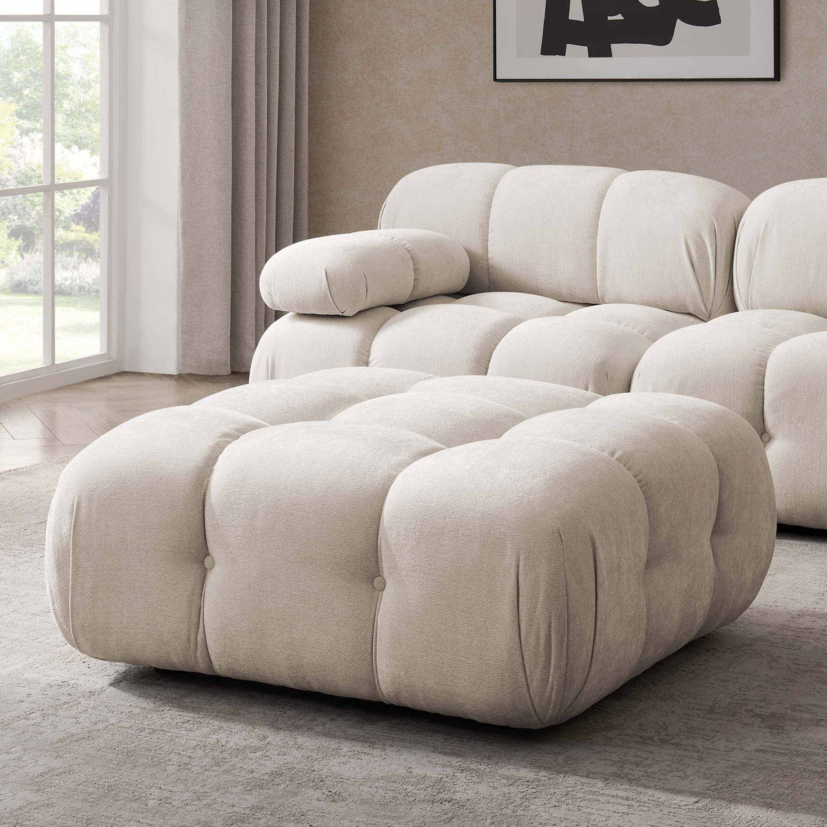 Bondi Pouffe - Ivory - DUSK