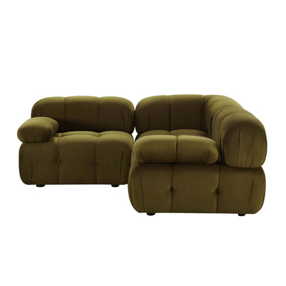 Bondi Small Corner Sofa - Rich Green - DUSK