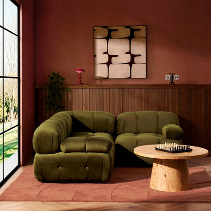Bondi Small Corner Sofa - Rich Green - DUSK
