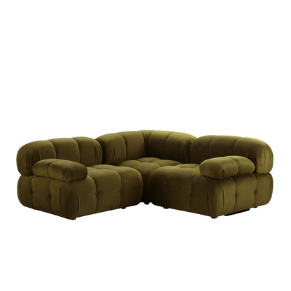 Bondi Small Corner Sofa - Rich Green - DUSK