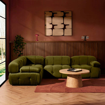 Bondi Small Left Hand L Shape Sofa - Rich Green - DUSK