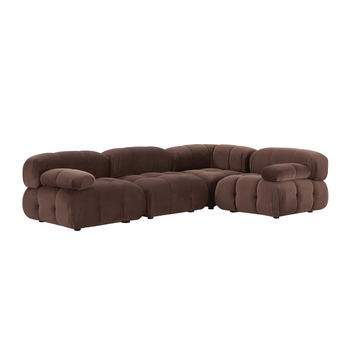 Bondi Small Right Hand L Shape Sofa - Cappuccino - DUSK