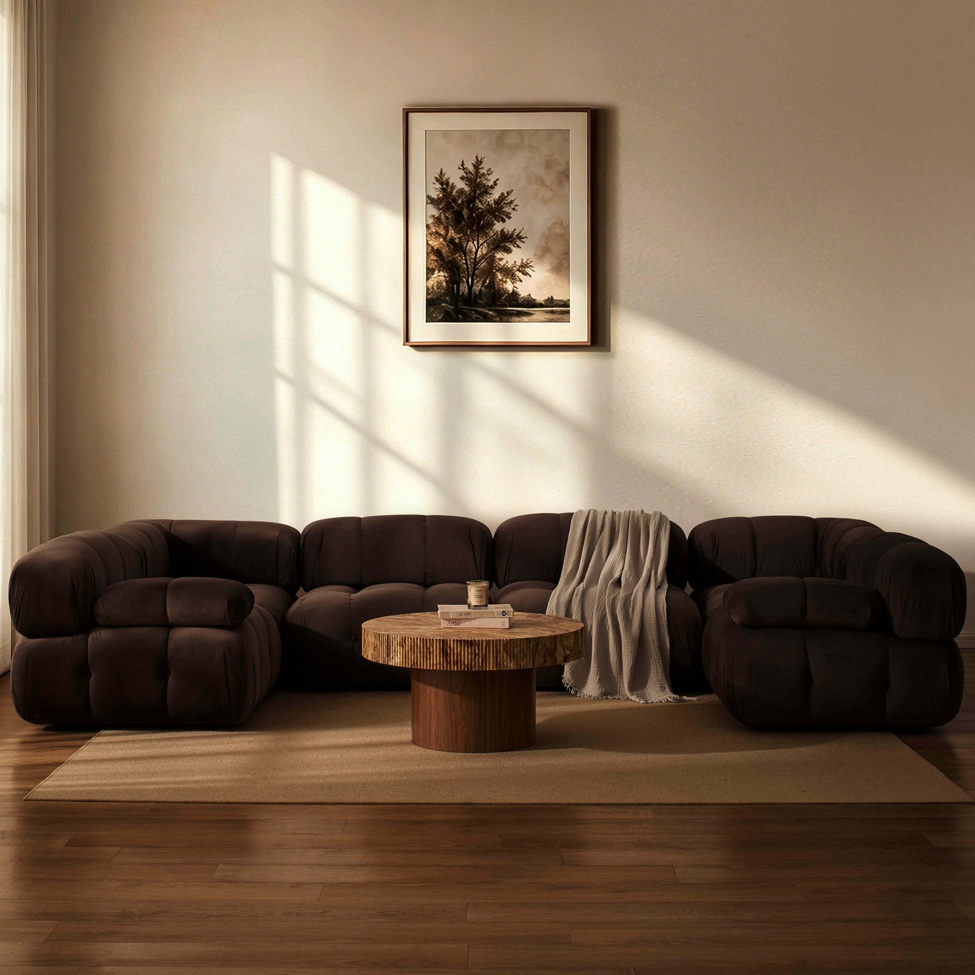 Bondi U Shape Sofa - Cappuccino - DUSK
