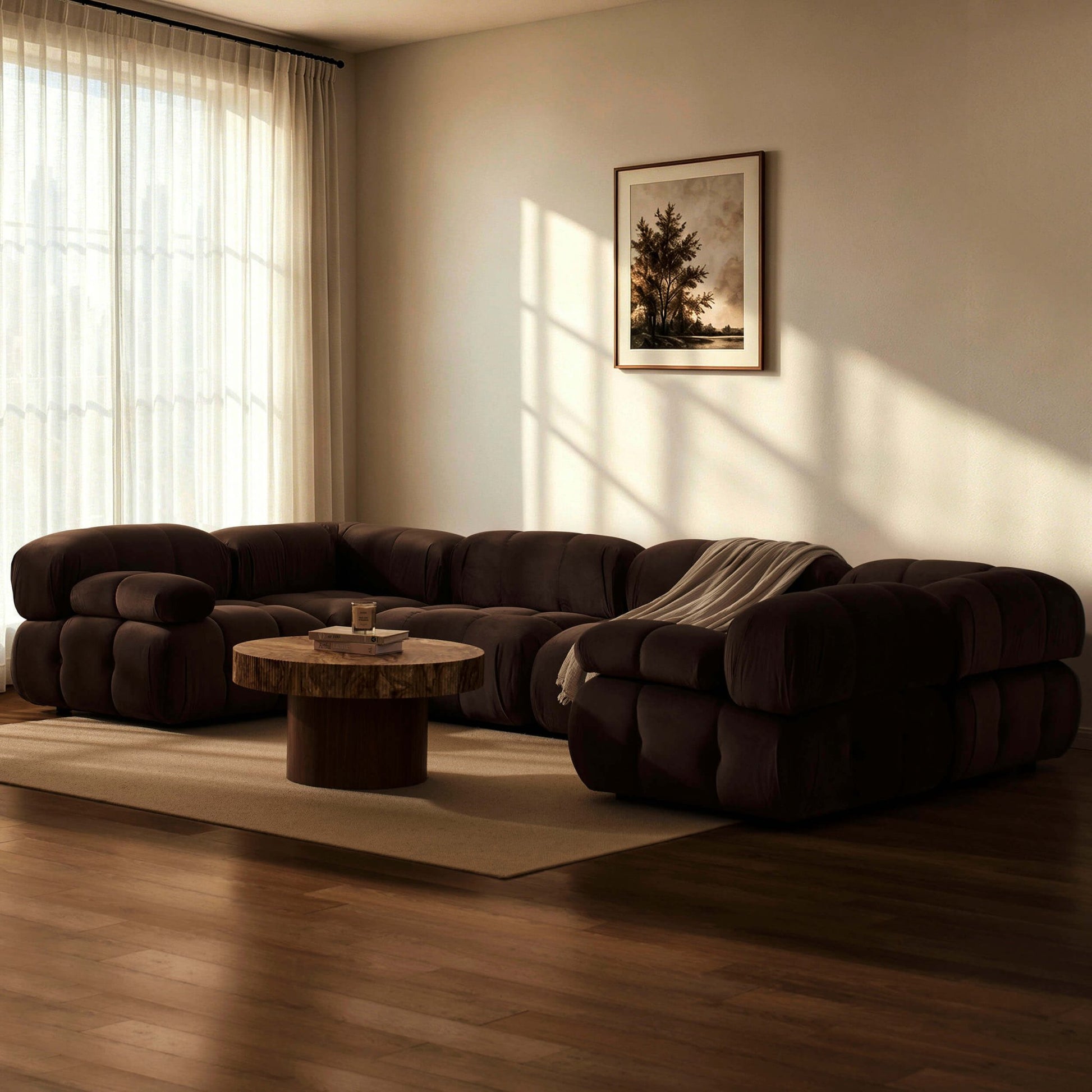 Bondi U Shape Sofa - Cappuccino - DUSK