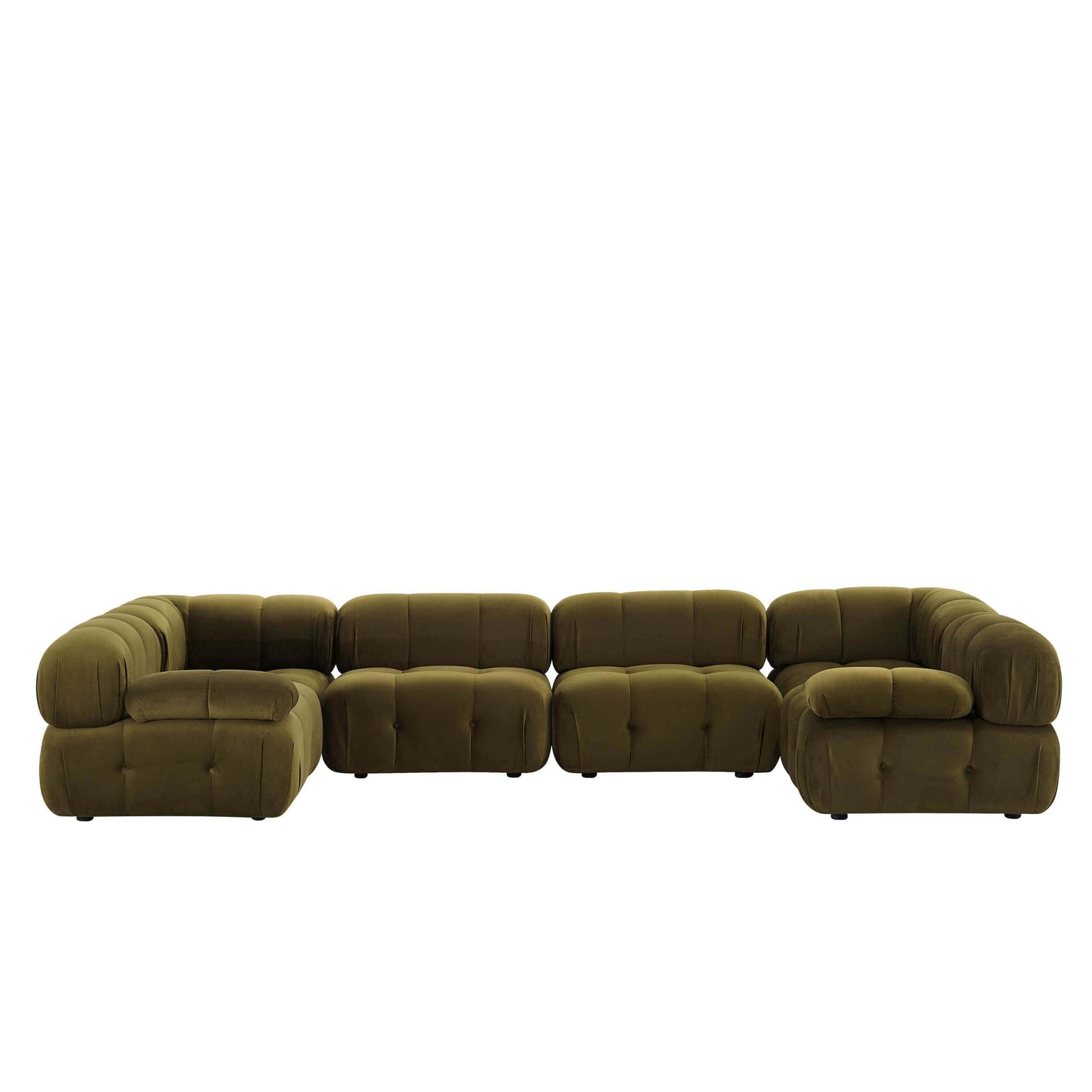Bondi U Shape Sofa - Rich Green - DUSK