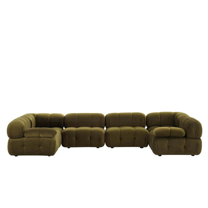 Bondi U Shape Sofa - Rich Green - DUSK