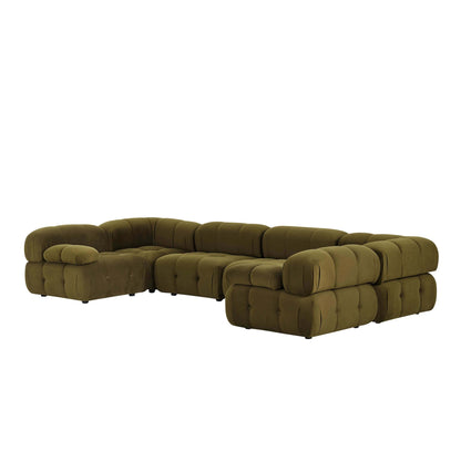 Bondi U Shape Sofa - Rich Green - DUSK