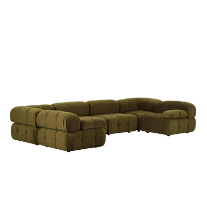 Bondi U Shape Sofa - Rich Green - DUSK