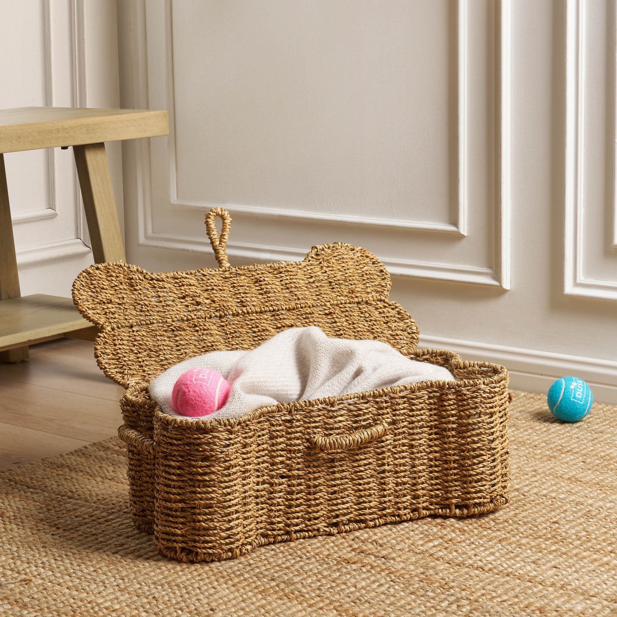 Bone Seagrass Storage Basket - Natural - DUSK