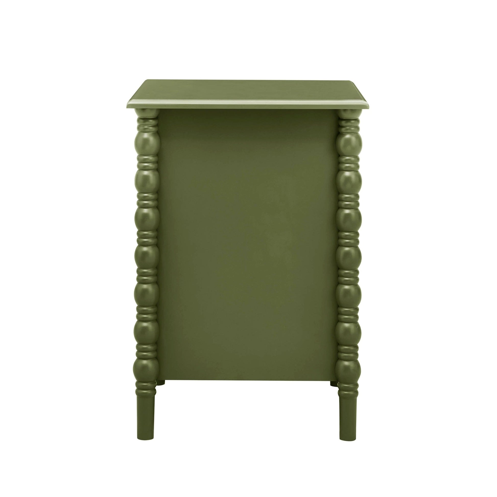 Bonnie 2 Drawer Bedside Table - Olive - DUSK
