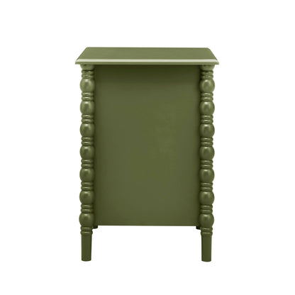 Bonnie 2 Drawer Bedside Table - Olive - DUSK