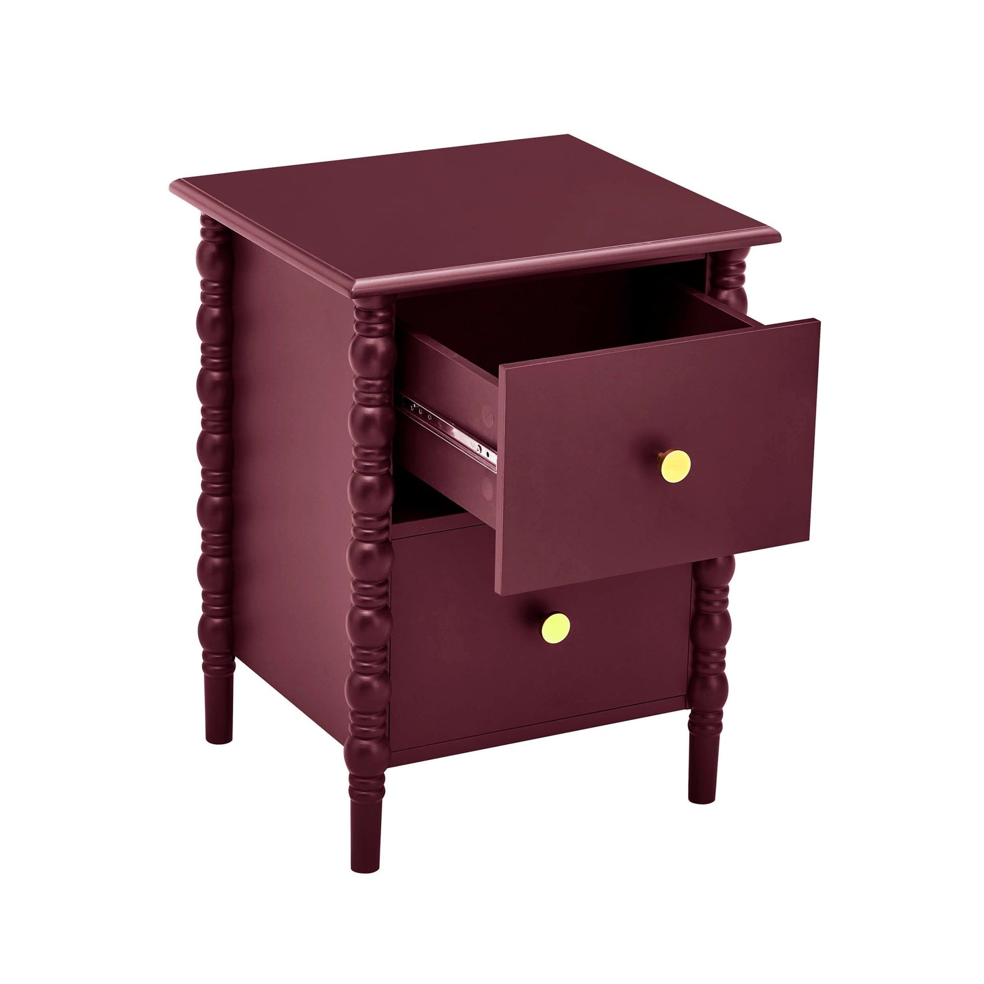 Bonnie 2 Drawer Bedside Table - Tawny Port - DUSK