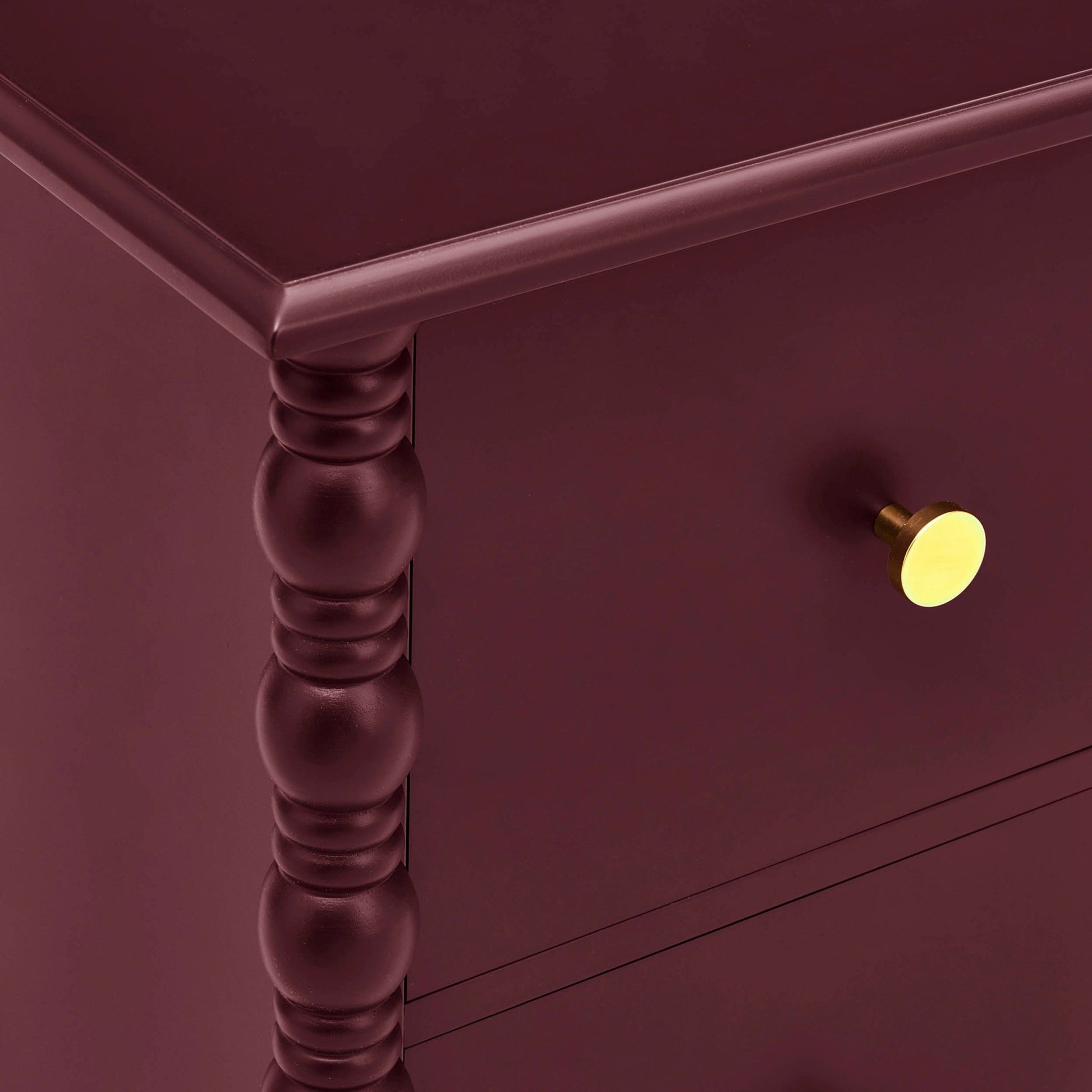 Bonnie 2 Drawer Bedside Table - Tawny Port - DUSK