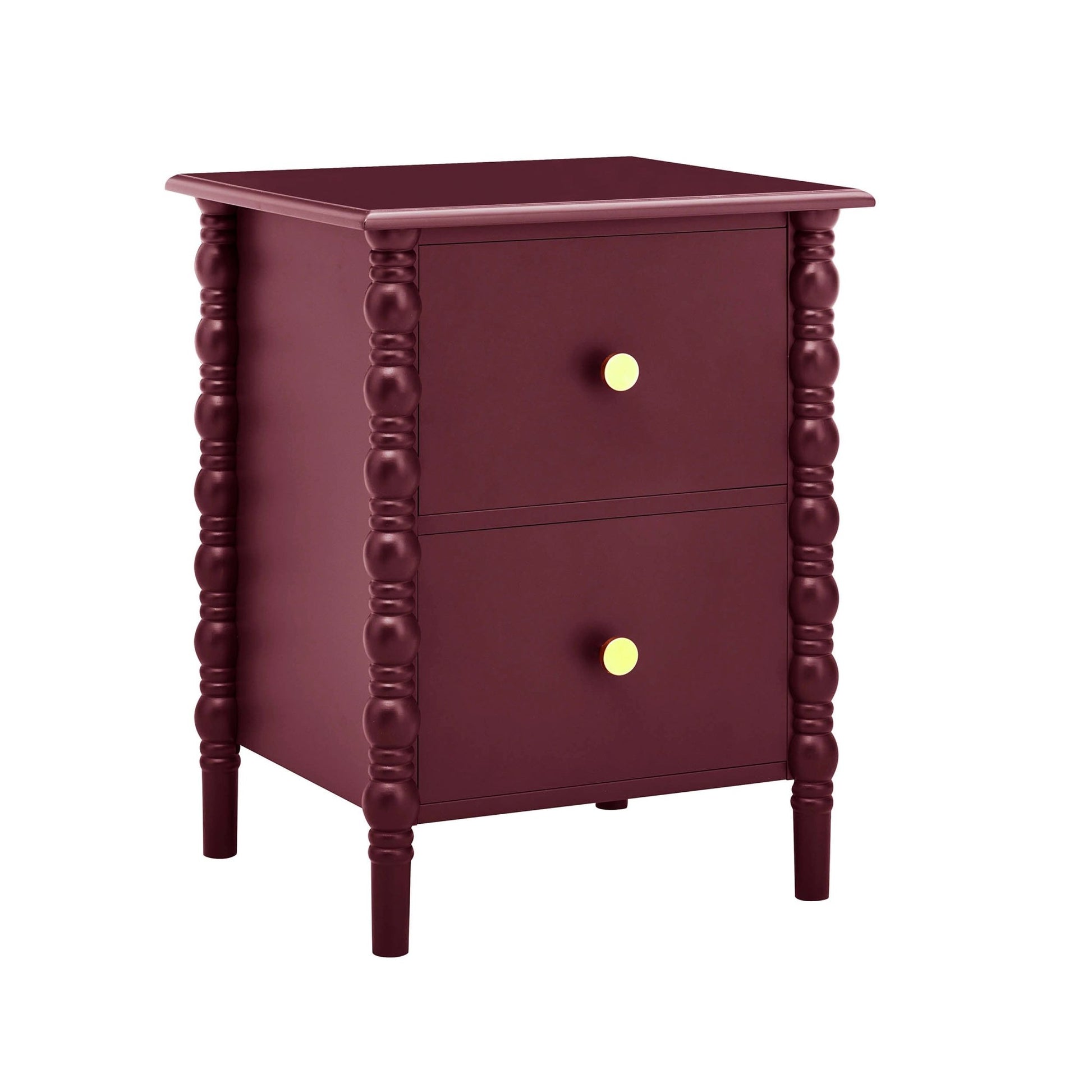 Bonnie 2 Drawer Bedside Table - Tawny Port - DUSK
