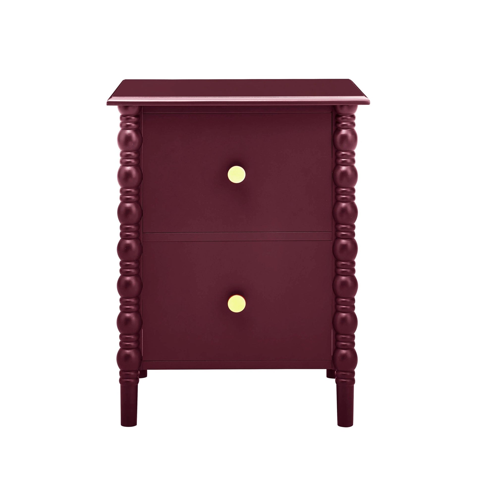Bonnie 2 Drawer Bedside Table - Tawny Port - DUSK