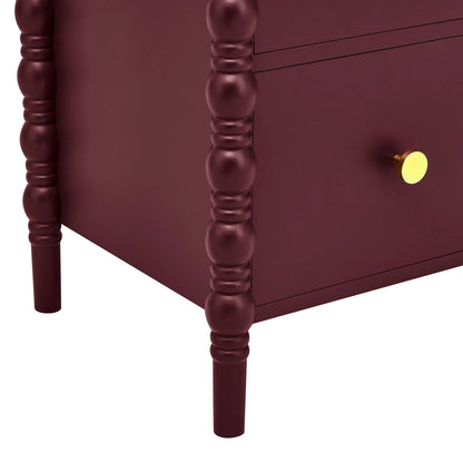 Bonnie 2 Drawer Bedside Table - Tawny Port - DUSK