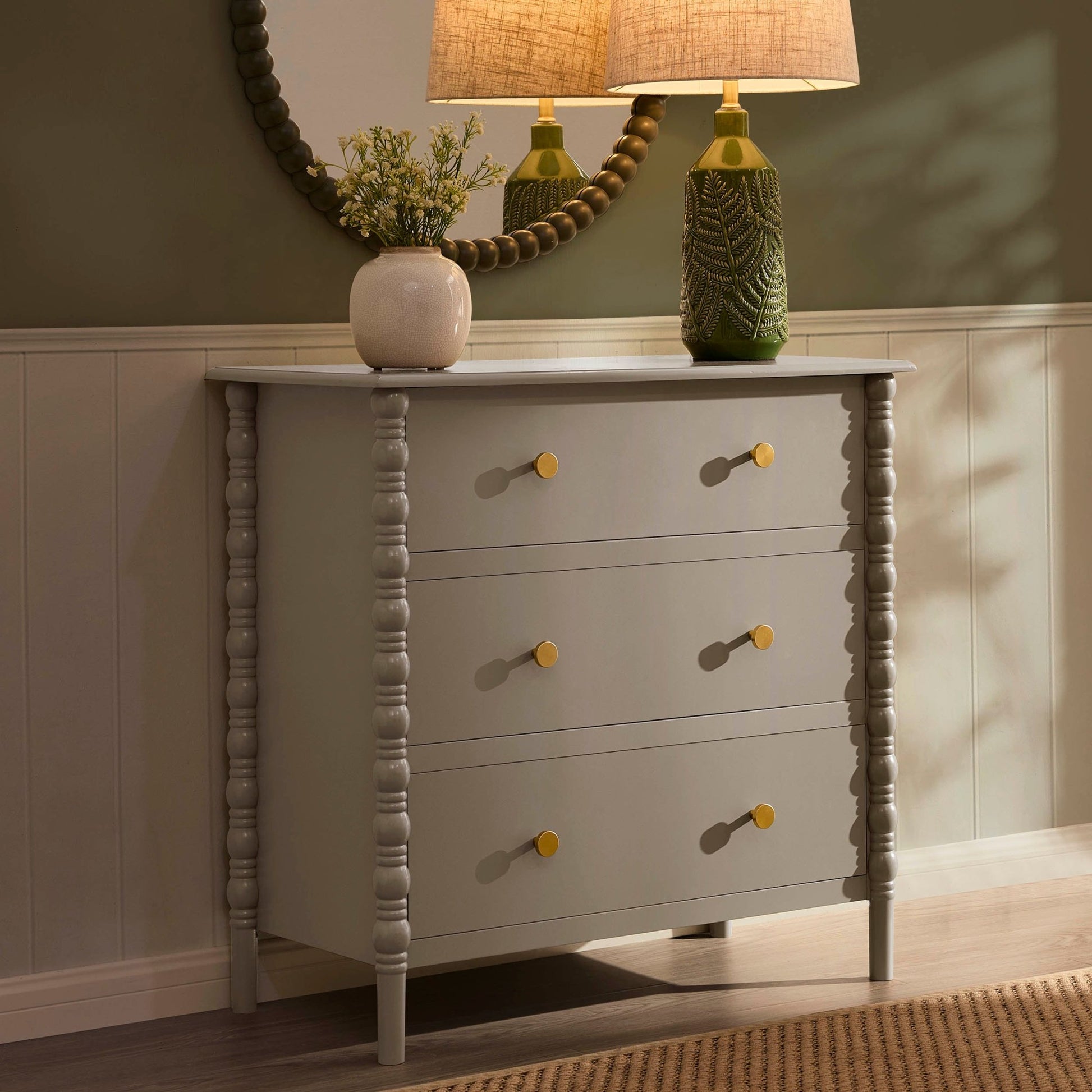 Bonnie 3 Drawer Chest - Taupe - DUSK