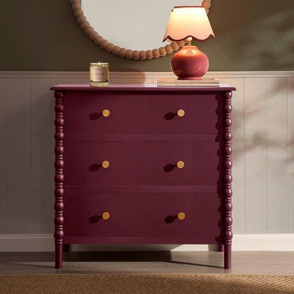 Bonnie 3 Drawer Chest - Tawny Port - DUSK