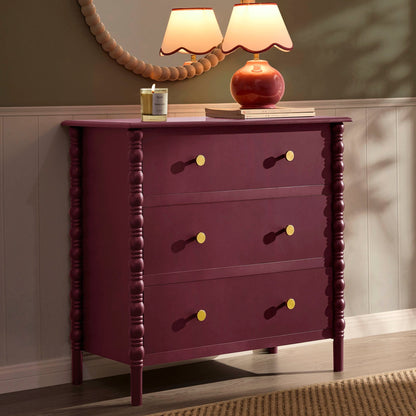 Bonnie 3 Drawer Chest - Tawny Port - DUSK