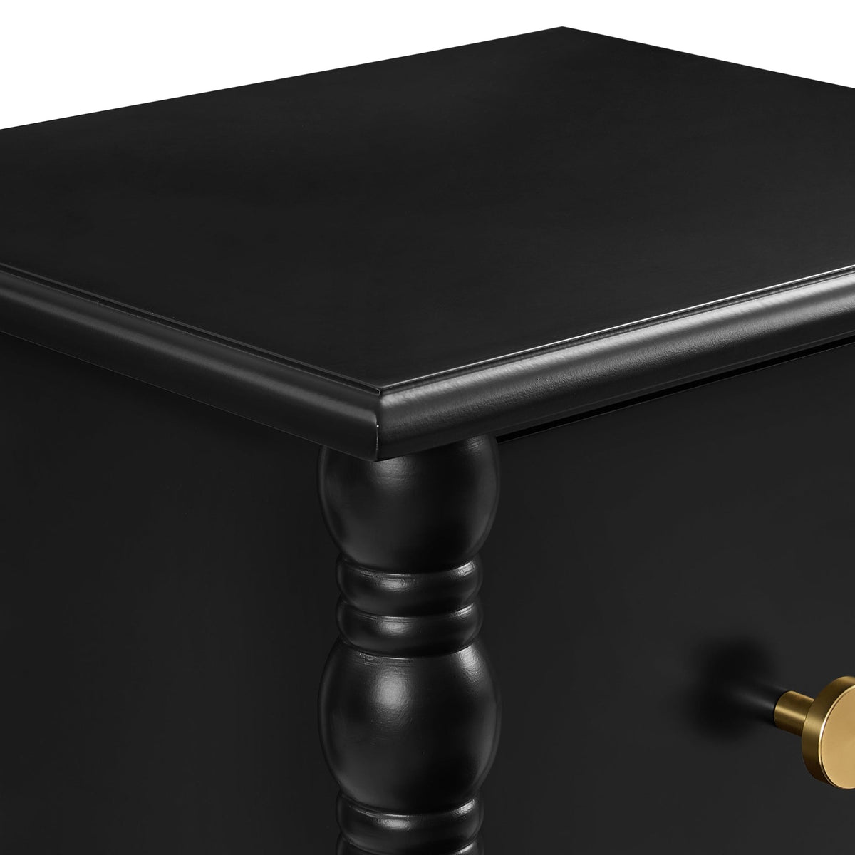 Bonnie Bathroom 3 Drawer Chest - Black - DUSK