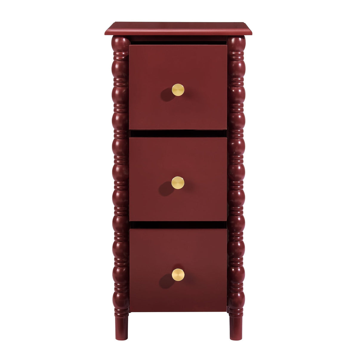 Bonnie Bathroom 3 Drawer Chest - Wine - DUSK