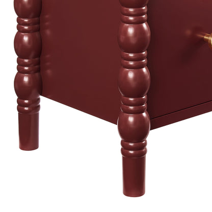 Bonnie Bathroom 3 Drawer Chest - Wine - DUSK
