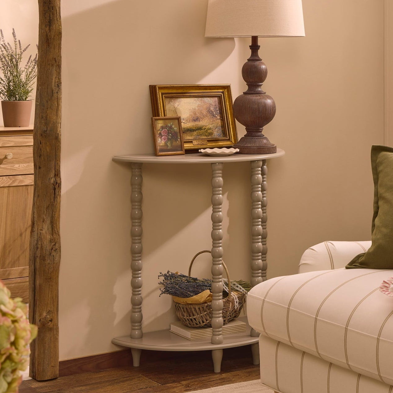 Bonnie Bobbin Console Table - Taupe - DUSK