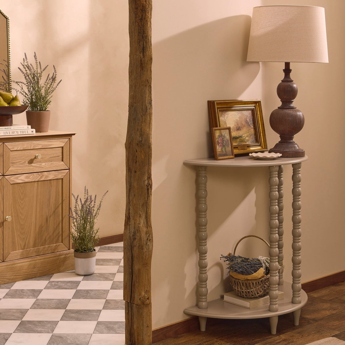 Bonnie Bobbin Console Table - Taupe - DUSK