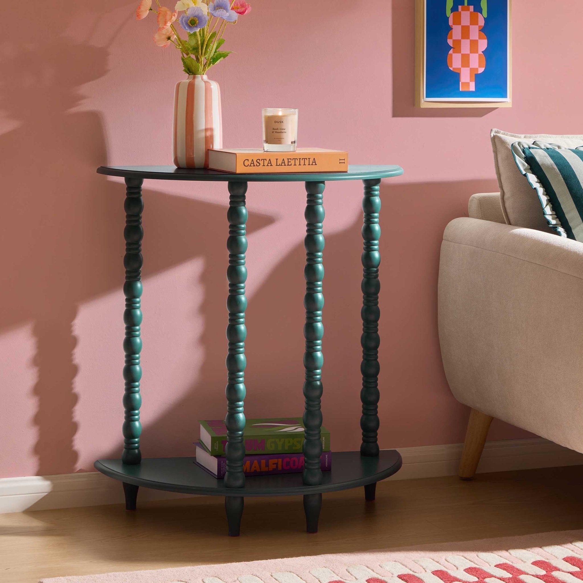 Bonnie Bobbin Console Table - Teal - DUSK