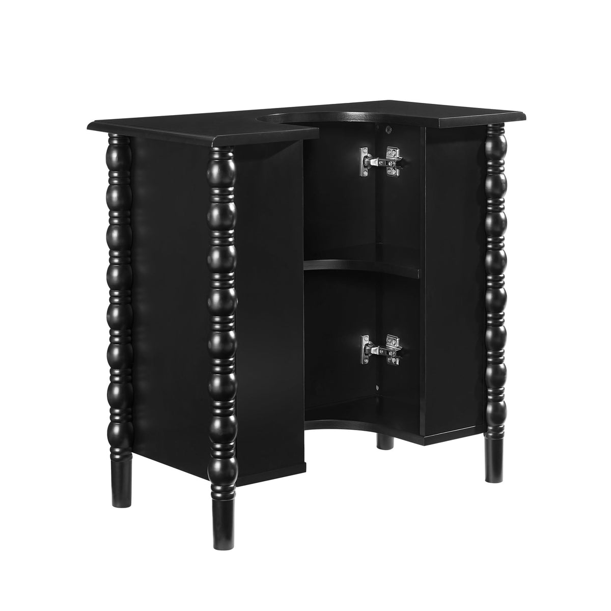 Bonnie Under Sink Bathroom Cabinet - Black - DUSK