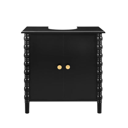 Bonnie Under Sink Bathroom Cabinet - Black - DUSK