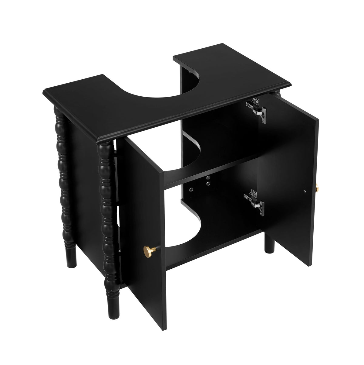 Bonnie Under Sink Bathroom Cabinet - Black - DUSK