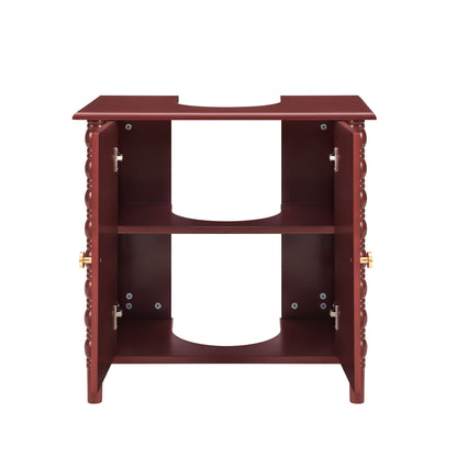 Bonnie Under Sink Bathroom Cabinet - Wine - DUSK
