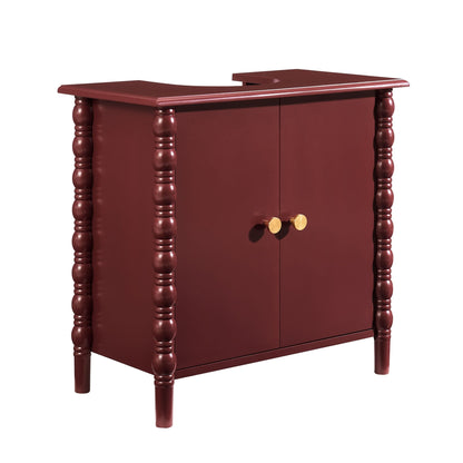 Bonnie Under Sink Bathroom Cabinet - Wine - DUSK