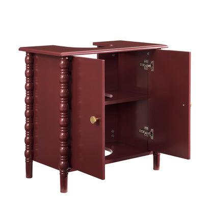 Bonnie Under Sink Bathroom Cabinet - Wine - DUSK