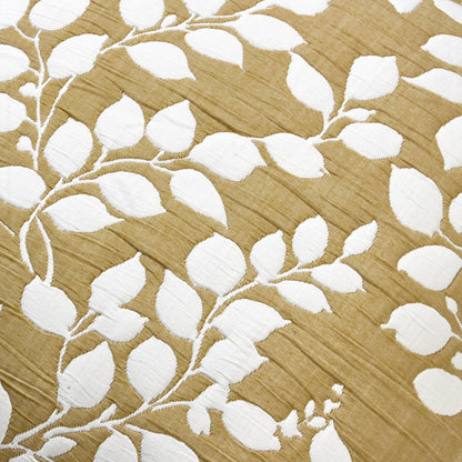 Bordeaux Contrast Floral Matelasse Cushion Cover - Mustard - DUSK