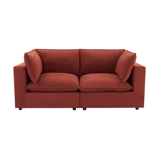 Boston 2 Seater Sofa - Rust - DUSK