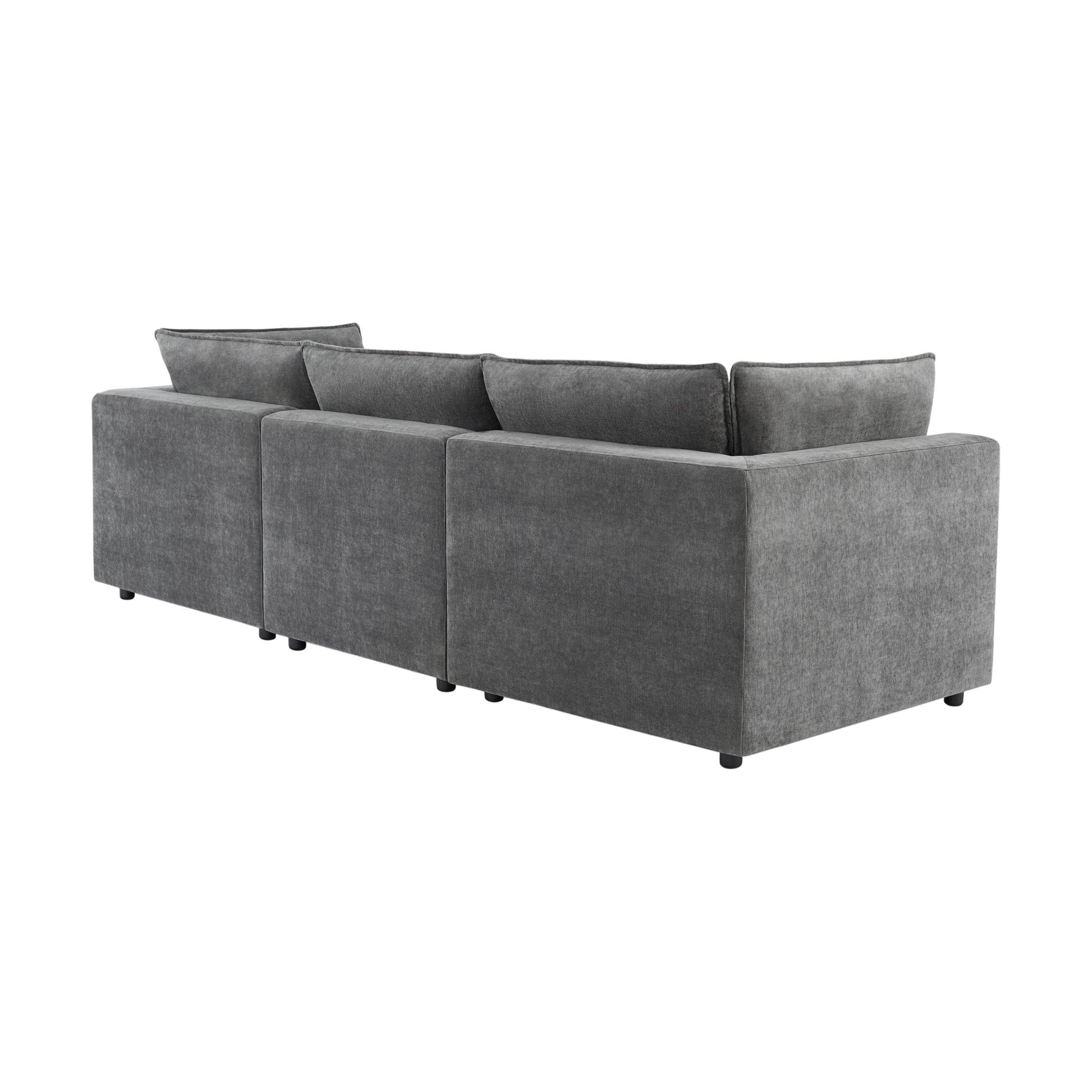 Boston 3 Seater Sofa - Grey - DUSK