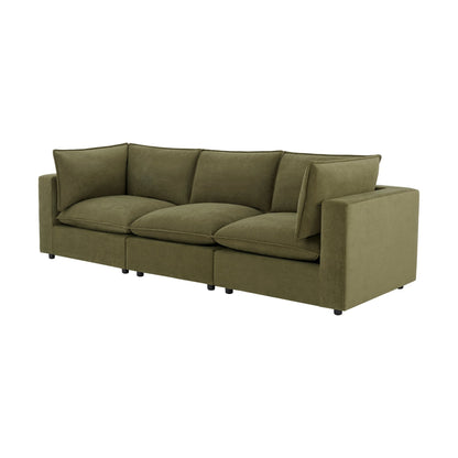 Boston 3 Seater Sofa - Olive - DUSK