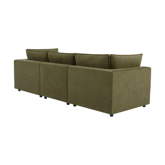 Boston 3 Seater Sofa - Olive - DUSK