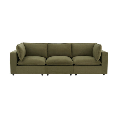 Boston 3 Seater Sofa - Olive - DUSK