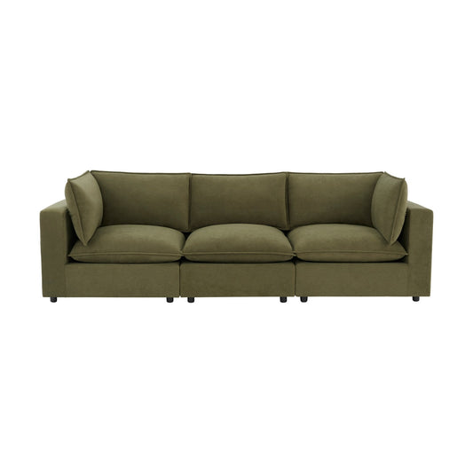 Boston 3 Seater Sofa - Olive - DUSK