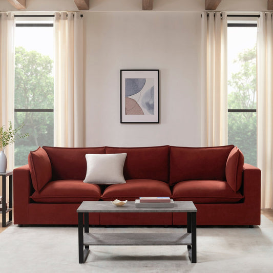 Boston 3 Seater Sofa - Rust - DUSK