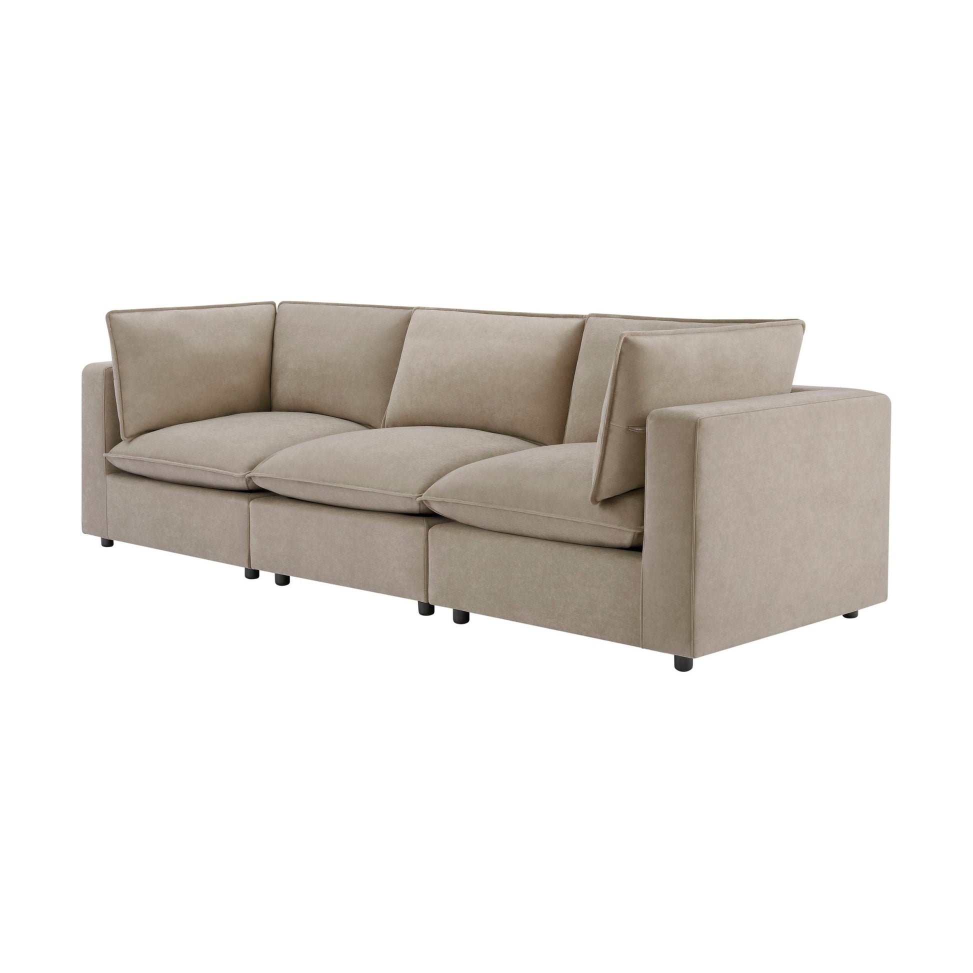 Boston 3 Seater Sofa - Stone - DUSK