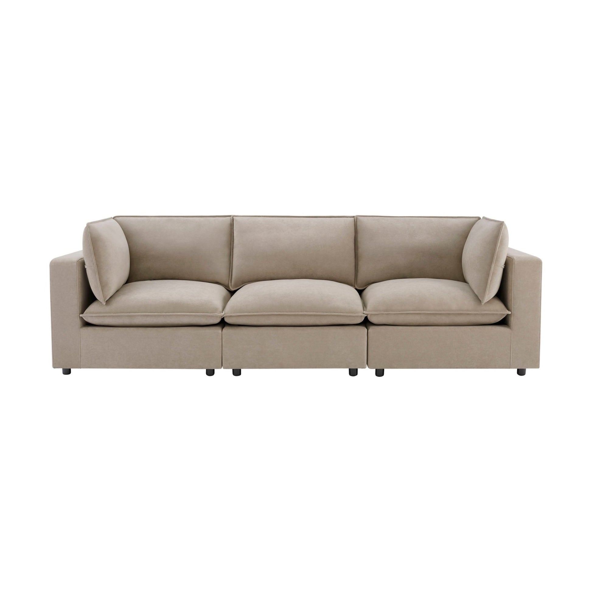 Boston 3 Seater Sofa - Stone - DUSK