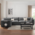 Boston Large Left Hand L - Shape Sofa - Grey - DUSK